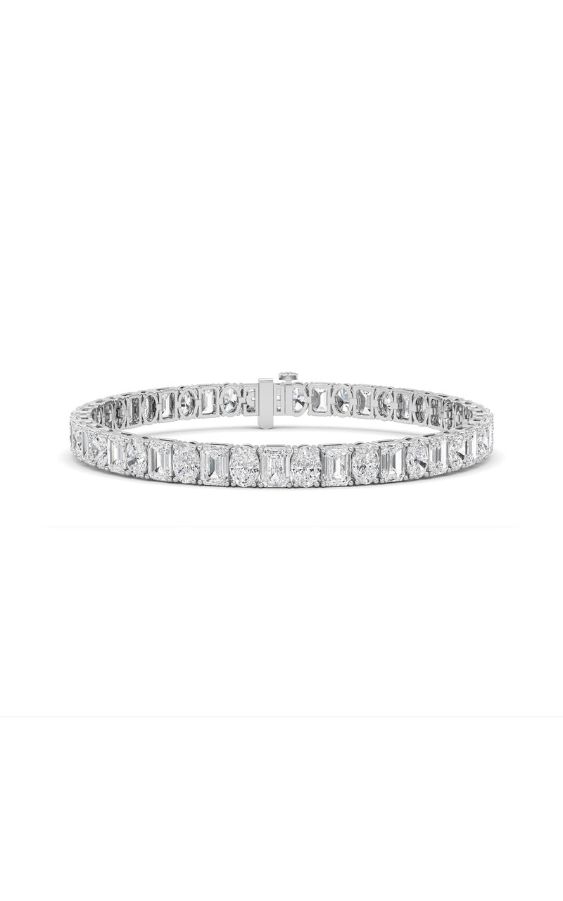 14K White Gold Bracelet KJ01091B.EM-15-21F