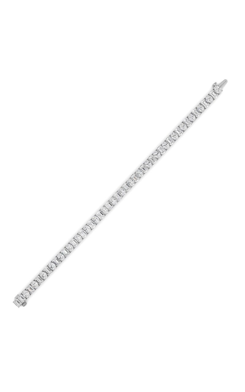 14K White Gold Bracelet KJ01091B.EM-15-21F