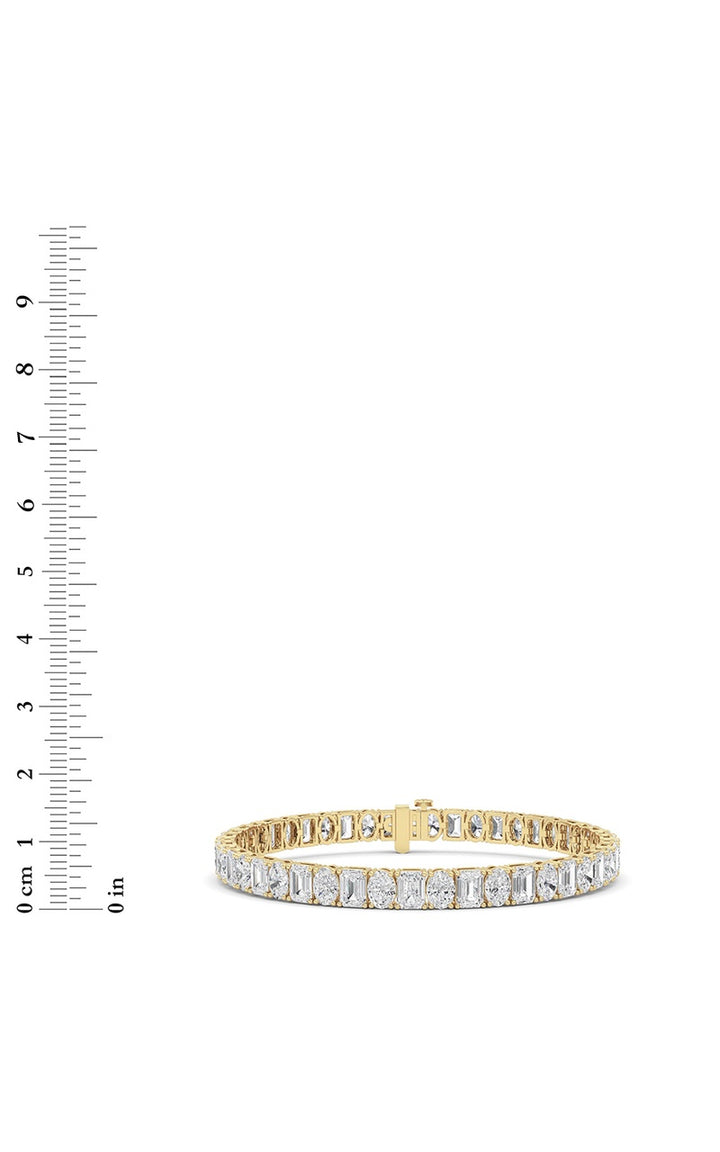 14K White Gold Bracelet KJ01091B.EM-15-21F