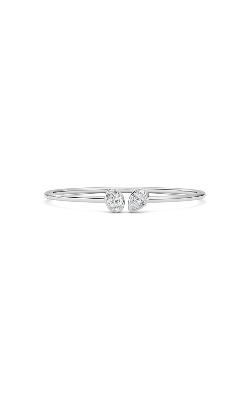 14K White Gold Bracelet KJ02362A.OV-2-21F