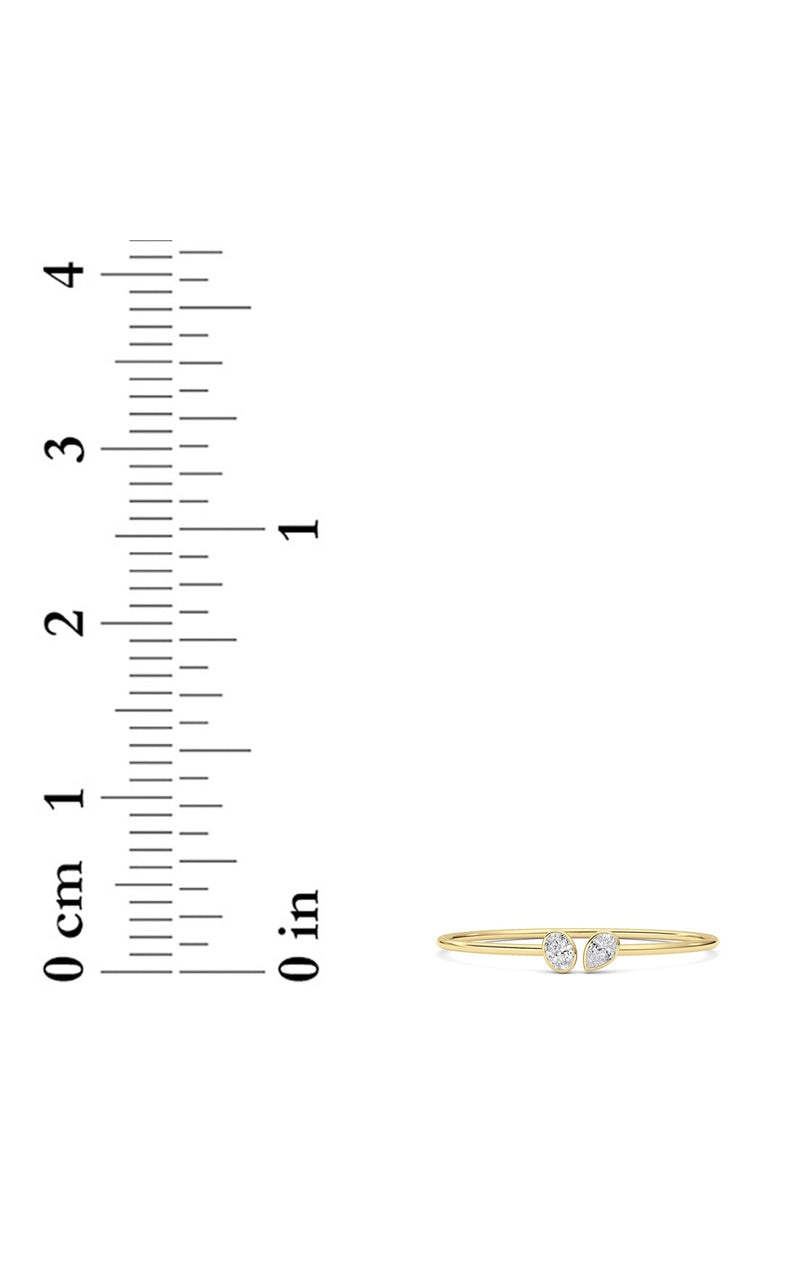 2CTW Oval Shaped Lab Grown Diamond (F/VS) Bracelet in 14K White Gold, 14K Yellow Gold
