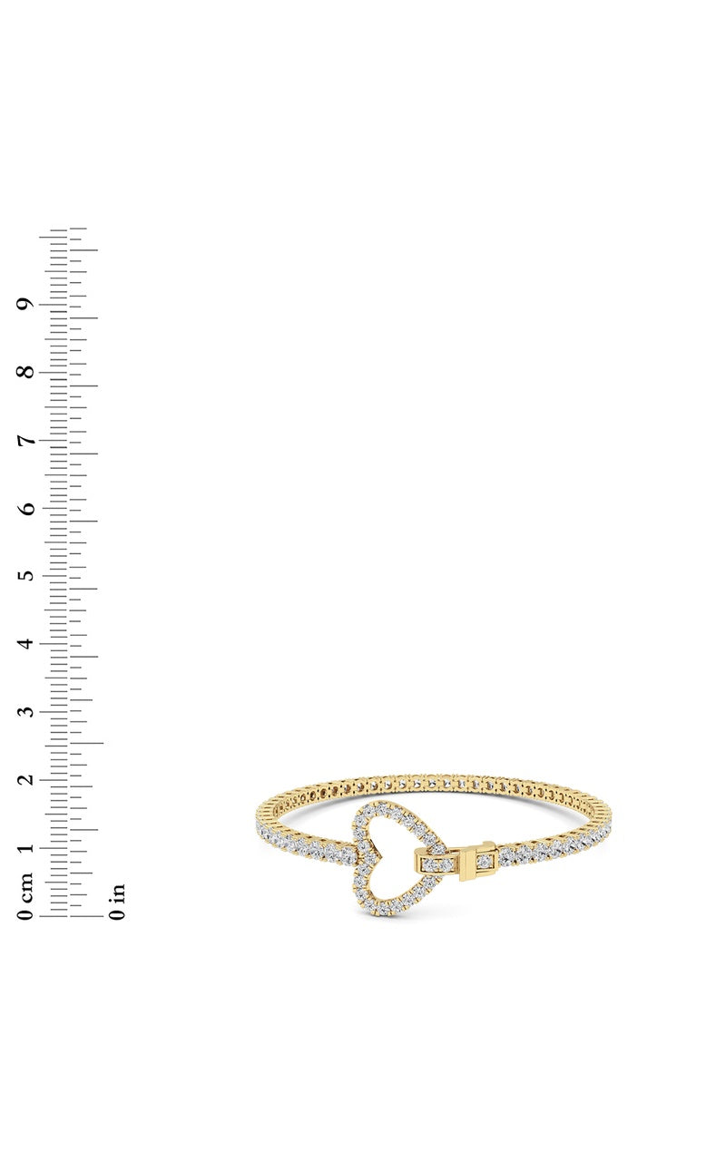 14K White Gold Bracelet KJ02792B.RD-5-21F