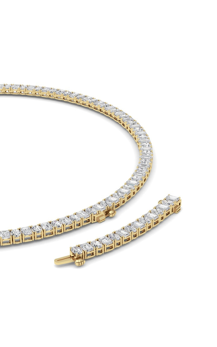 33Cttw Emerald Lab Grown Diamond (F/VS ) Necklacein 14K Gold