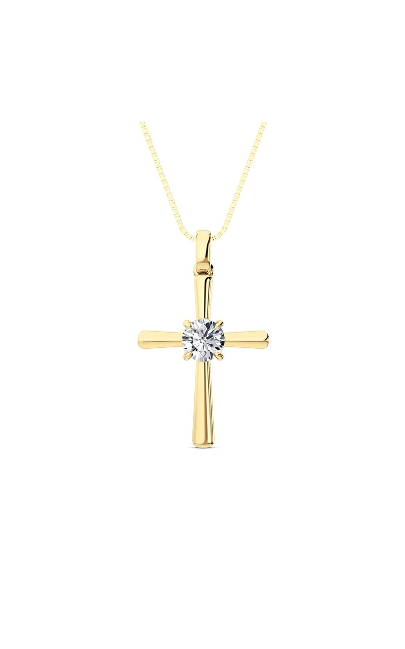 14K Yellow Gold Necklace KJ02500P.RD-0.5-22F