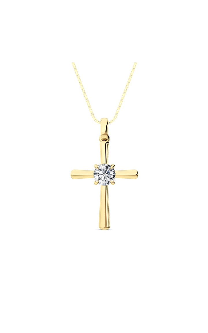 14K Yellow Gold Necklace KJ02500P.RD-0.5-22F