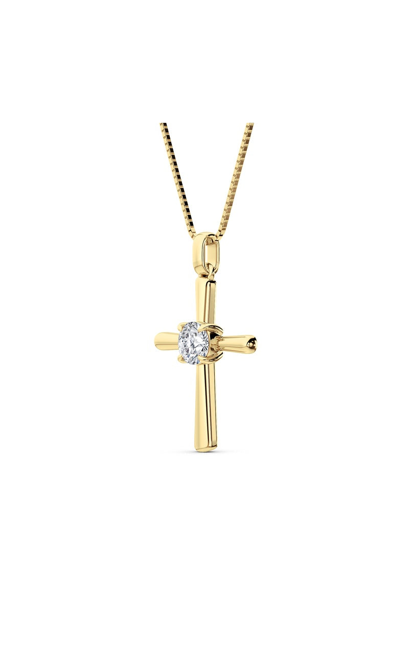14K Yellow Gold Necklace KJ02500P.RD-0.5-22F