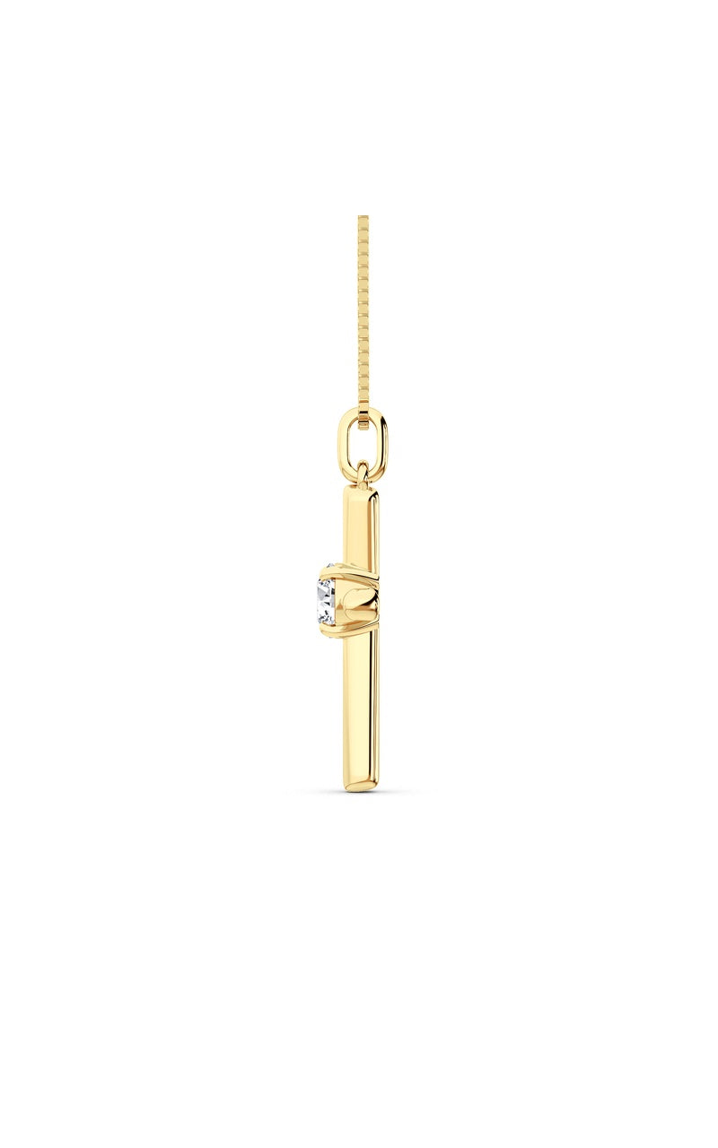 14K Yellow Gold Necklace KJ02500P.RD-0.5-22F