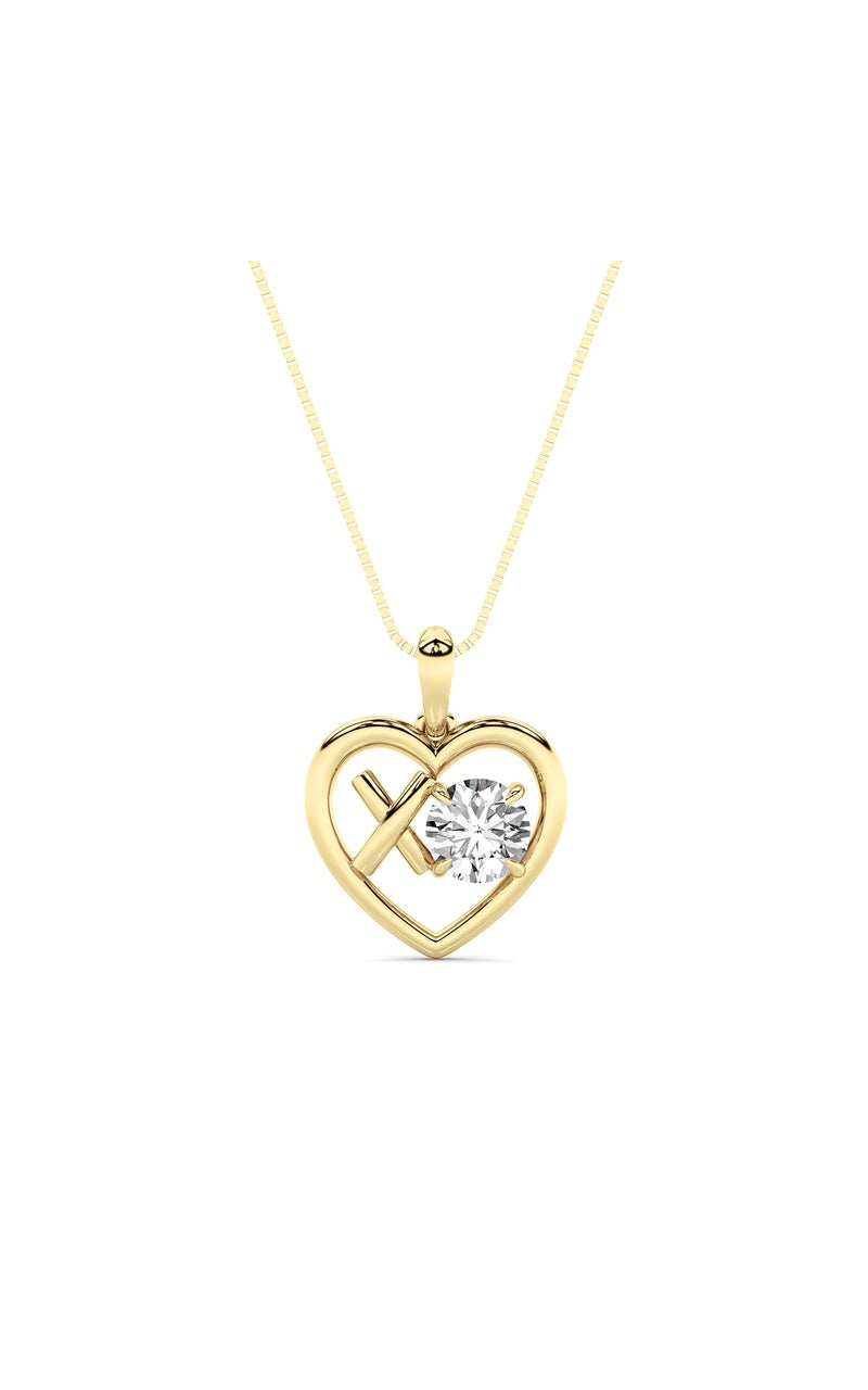 14K Yellow Gold Necklace KJ02701P.RD-1-22F
