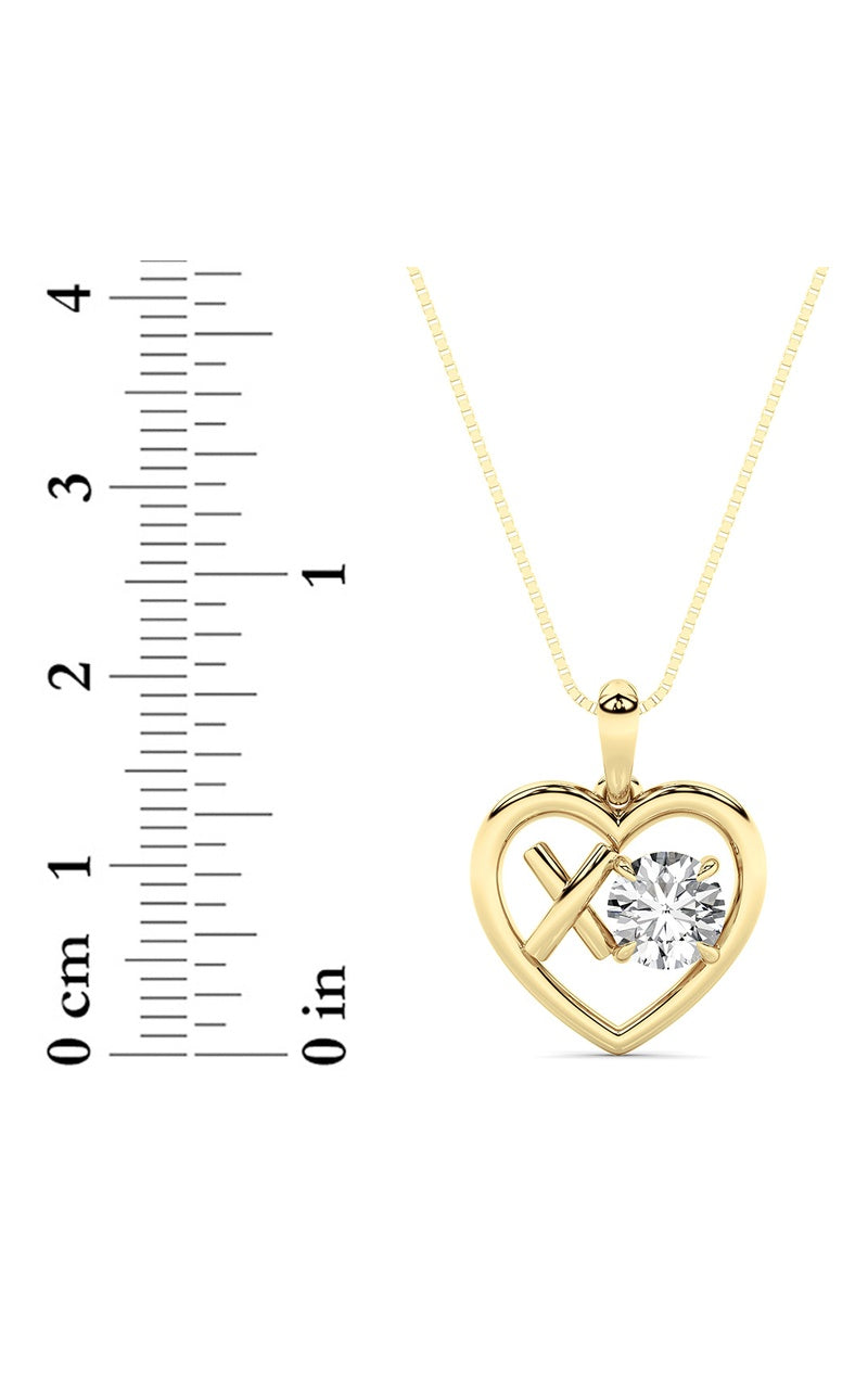 14K Yellow Gold Necklace KJ02701P.RD-1-22F