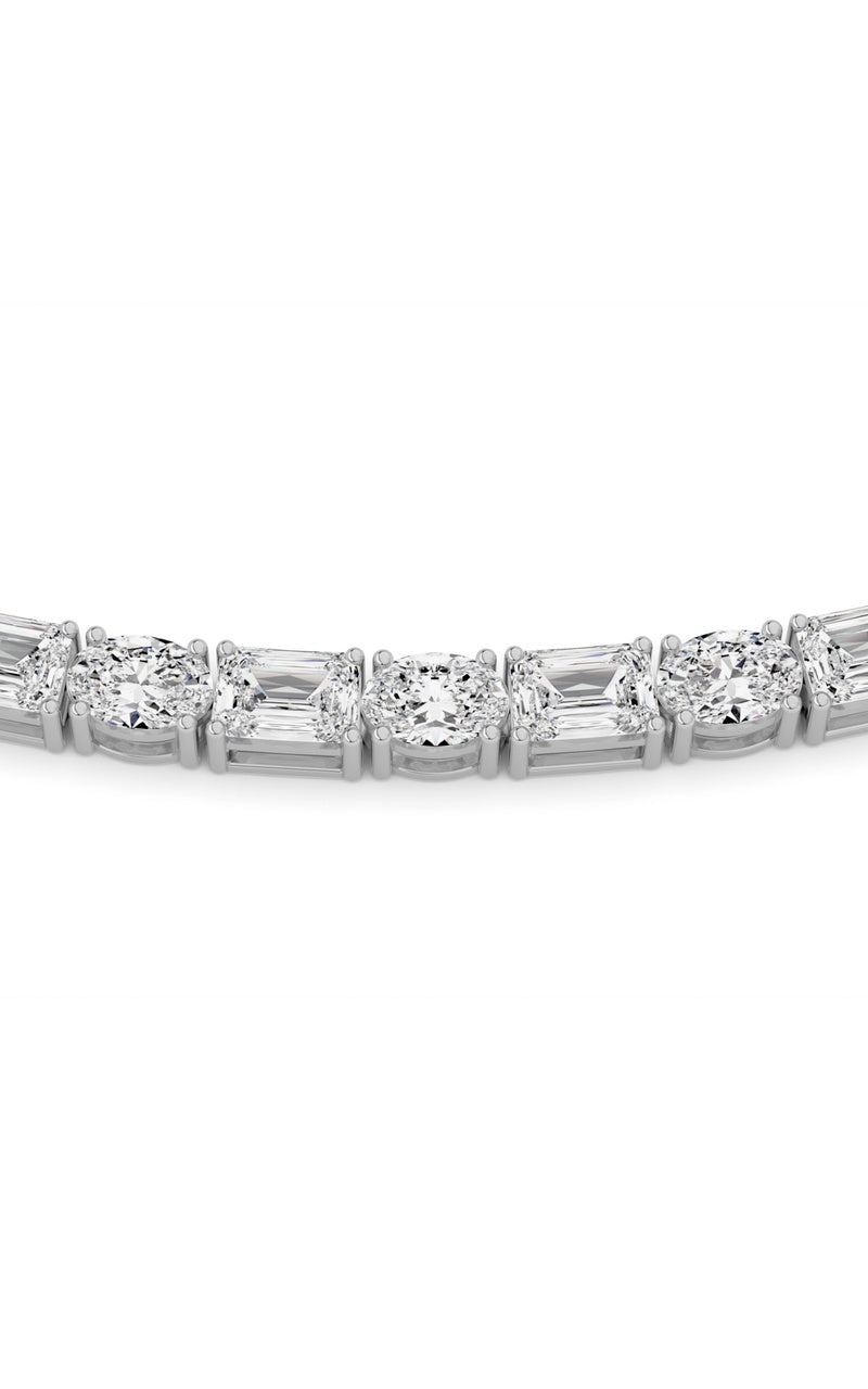 14K White Gold Necklace KJ02900N.EM-25-21F