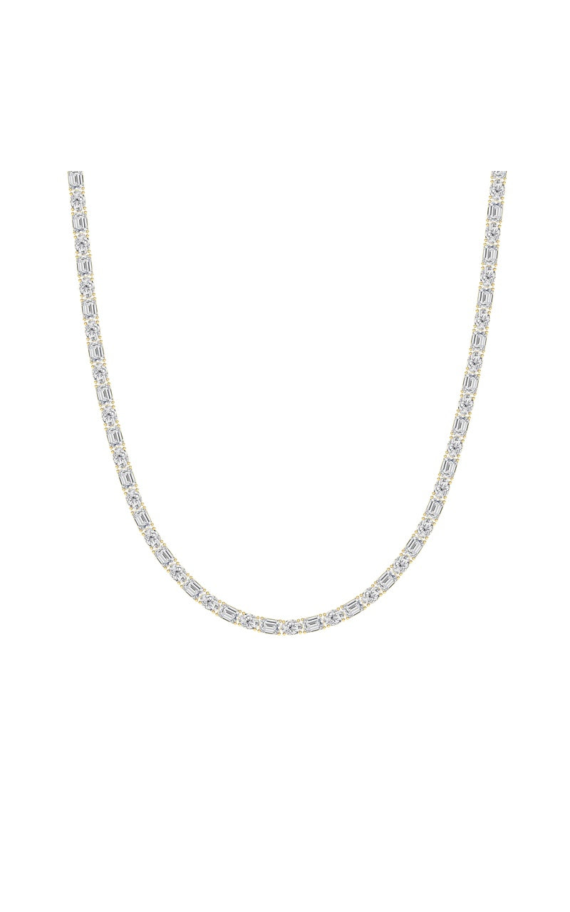14K White Gold Necklace KJ02900N.EM-25-21F