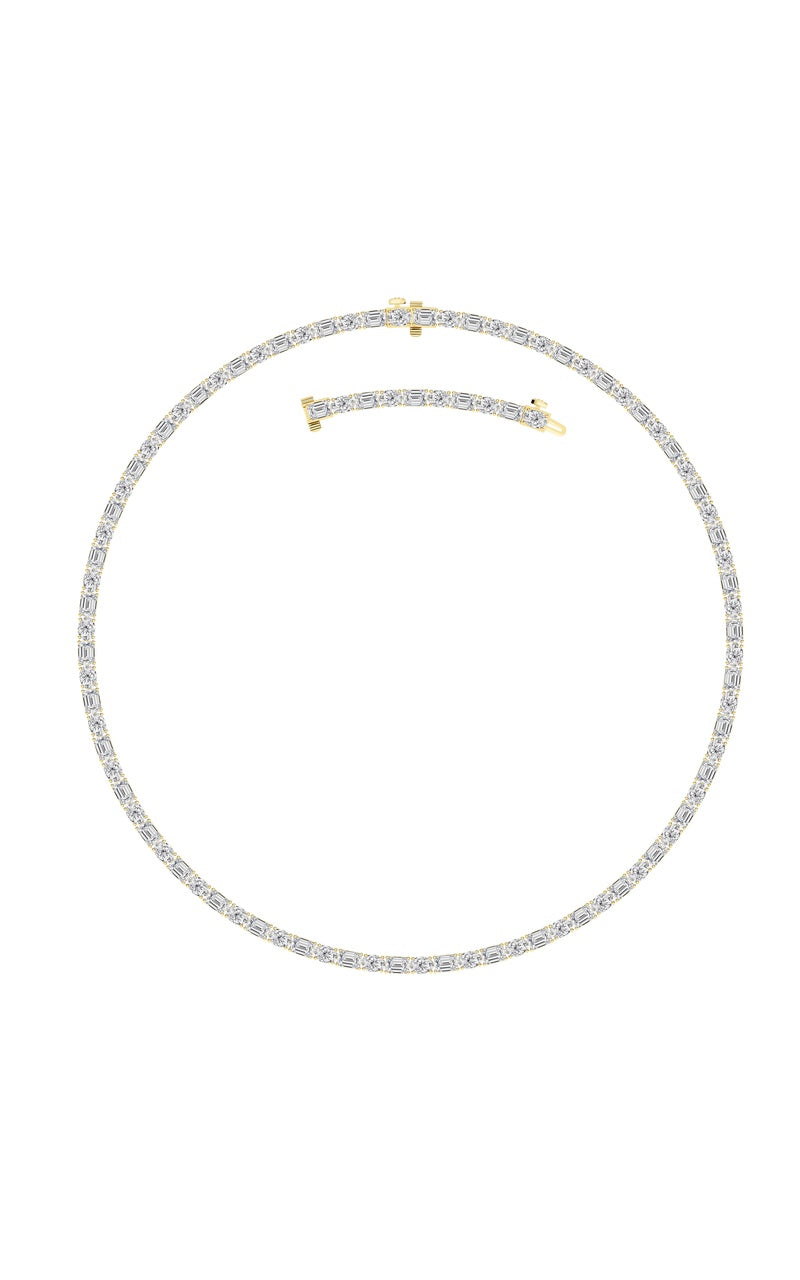 14K White Gold Necklace KJ02900N.EM-25-21F