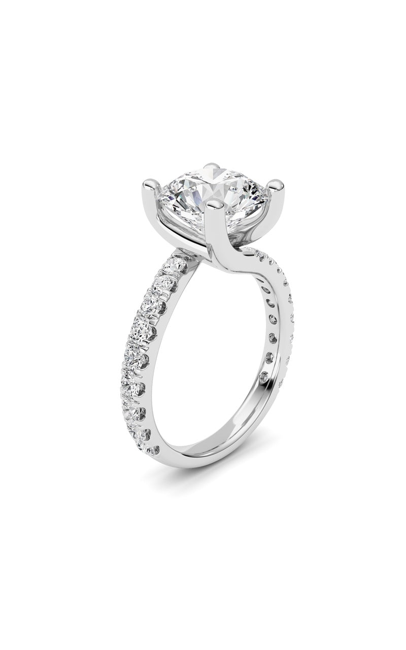 14K White Gold Ring KJ02394R.RD-3.75-21F