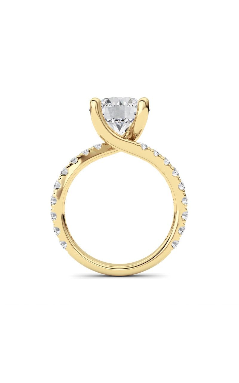 14K White Gold Ring KJ02394R.RD-3.75-21F