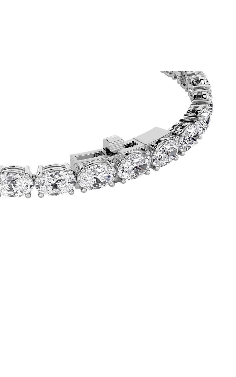 14K White Gold Bracelet KJ01991B.OV-5-21F