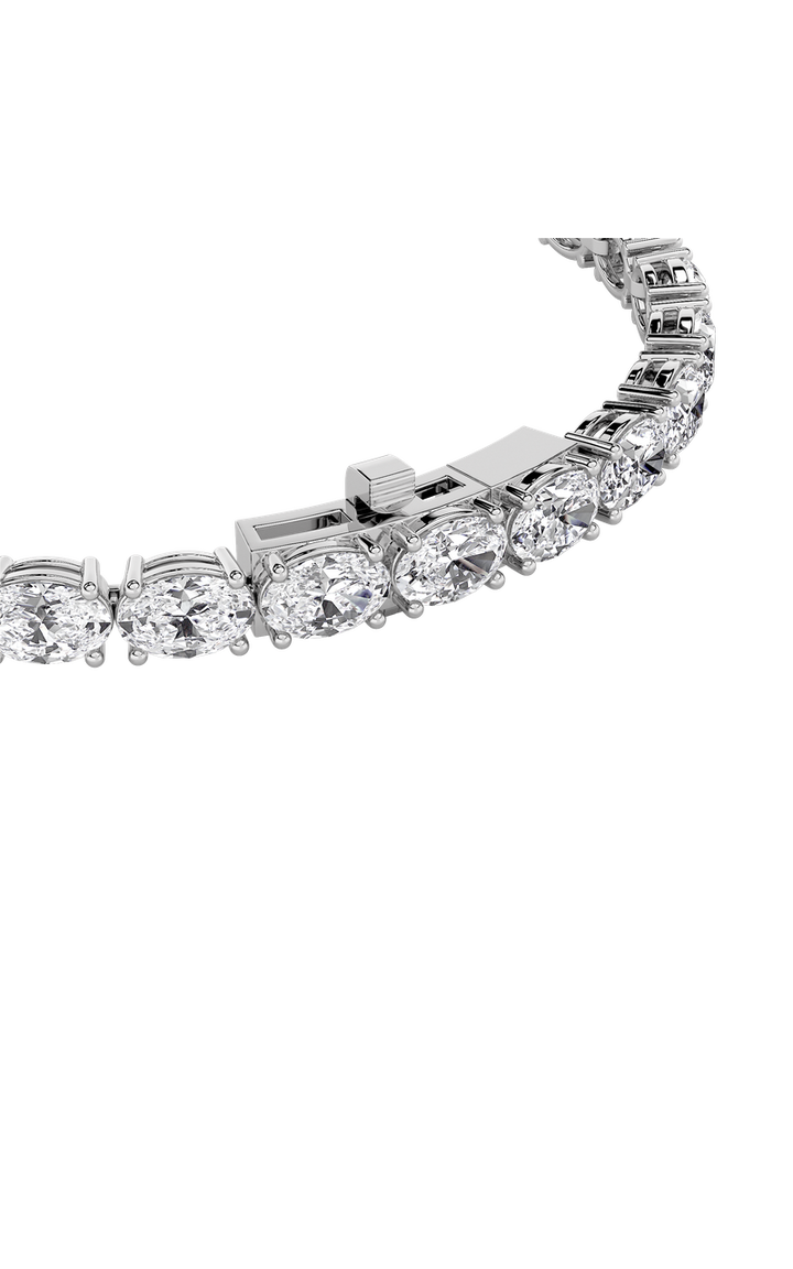 14K White Gold Bracelet KJ01991B.OV-8-21F