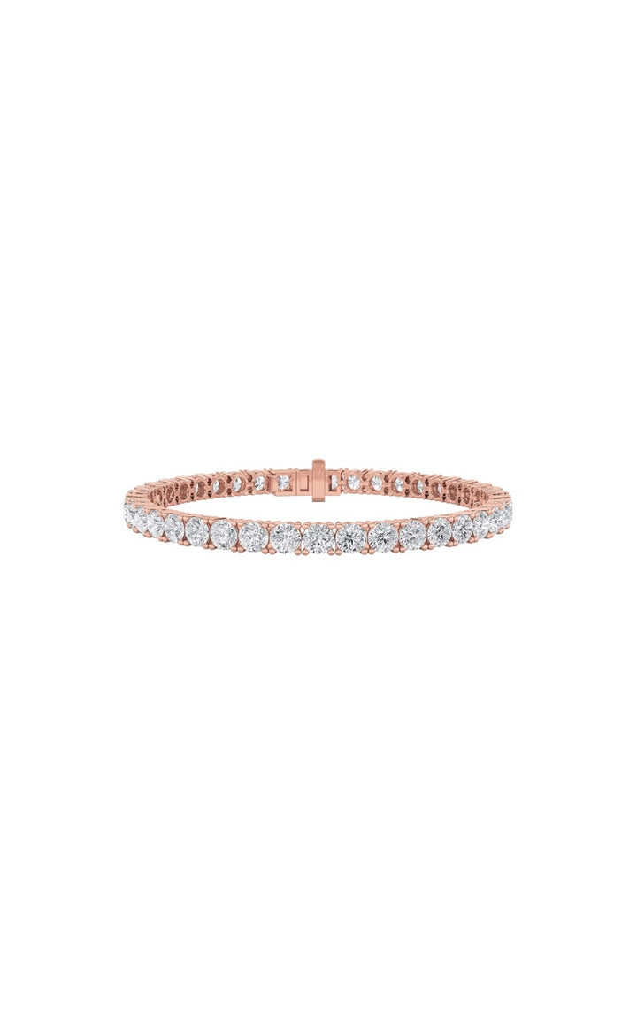 11Cttw Round Shaped Lab Grown Diamond (F/VS) Classic Tennis Bracelet in 14K Gold