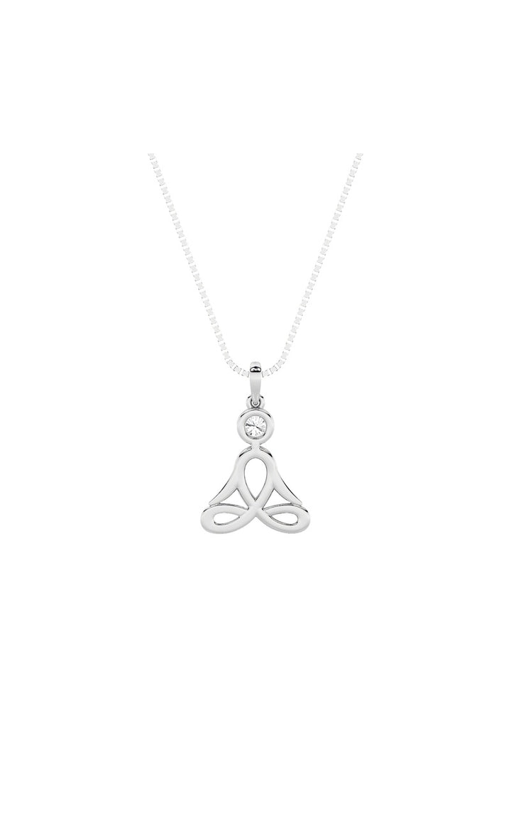 0.2CTW Round Shaped Lab Grown Diamond (F/VS) Necklace in 14K White Gold