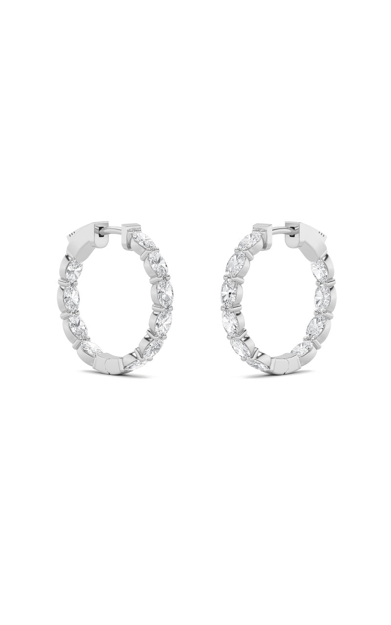 14K White Gold Earring KJ00179H.OV-4-21F