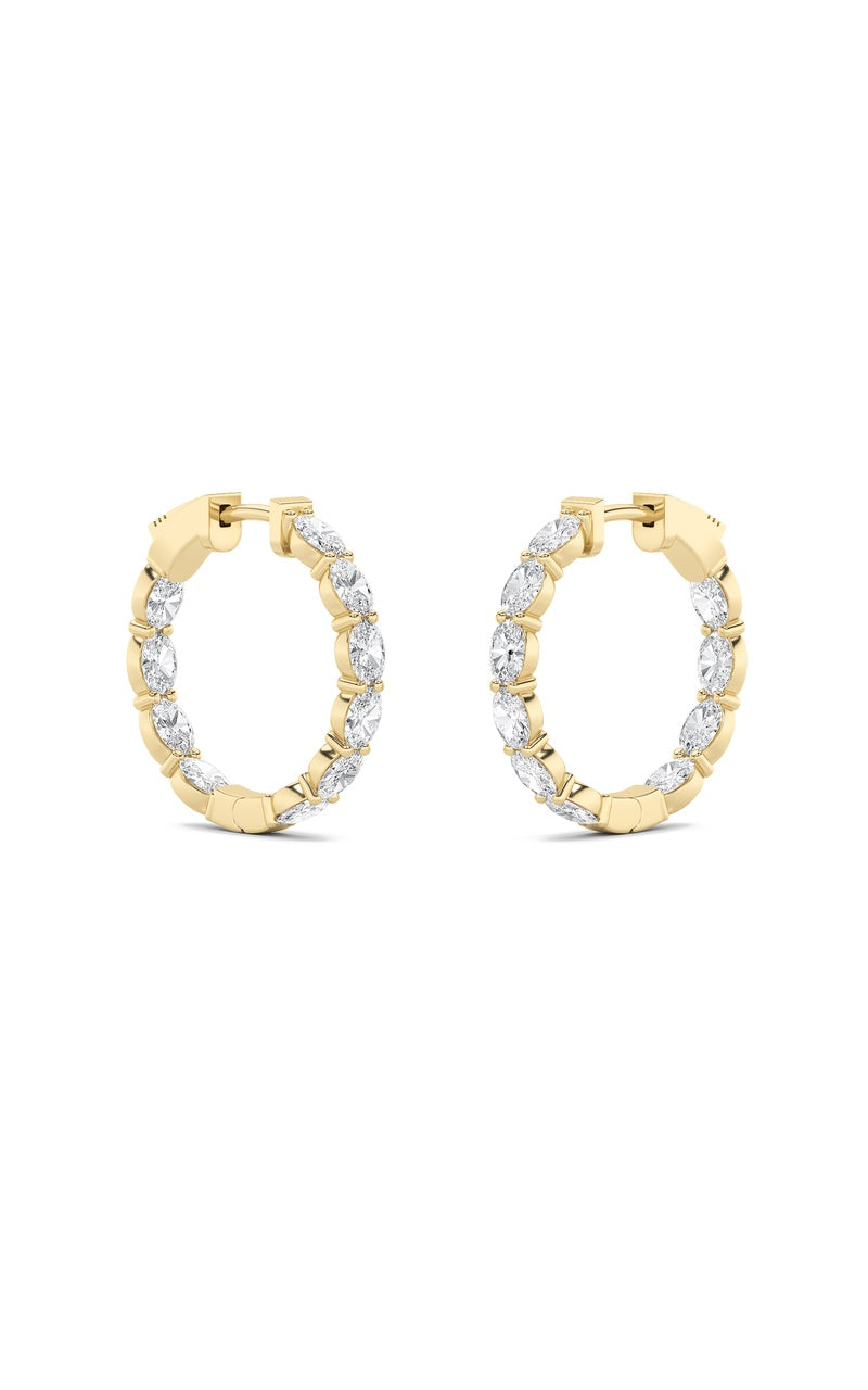 14K White Gold Earring KJ00179H.OV-4-21F