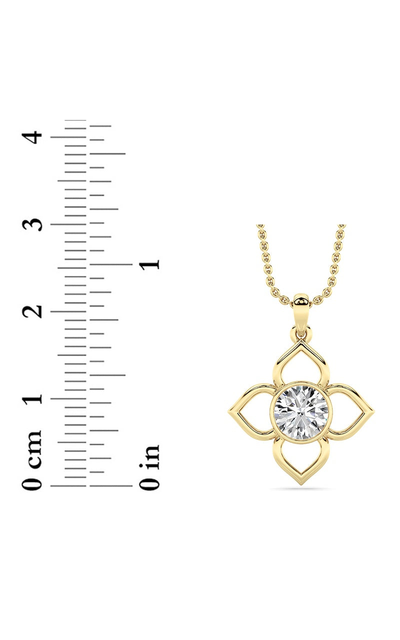 14K White Gold Necklace KJ02468P.RD-1-21F