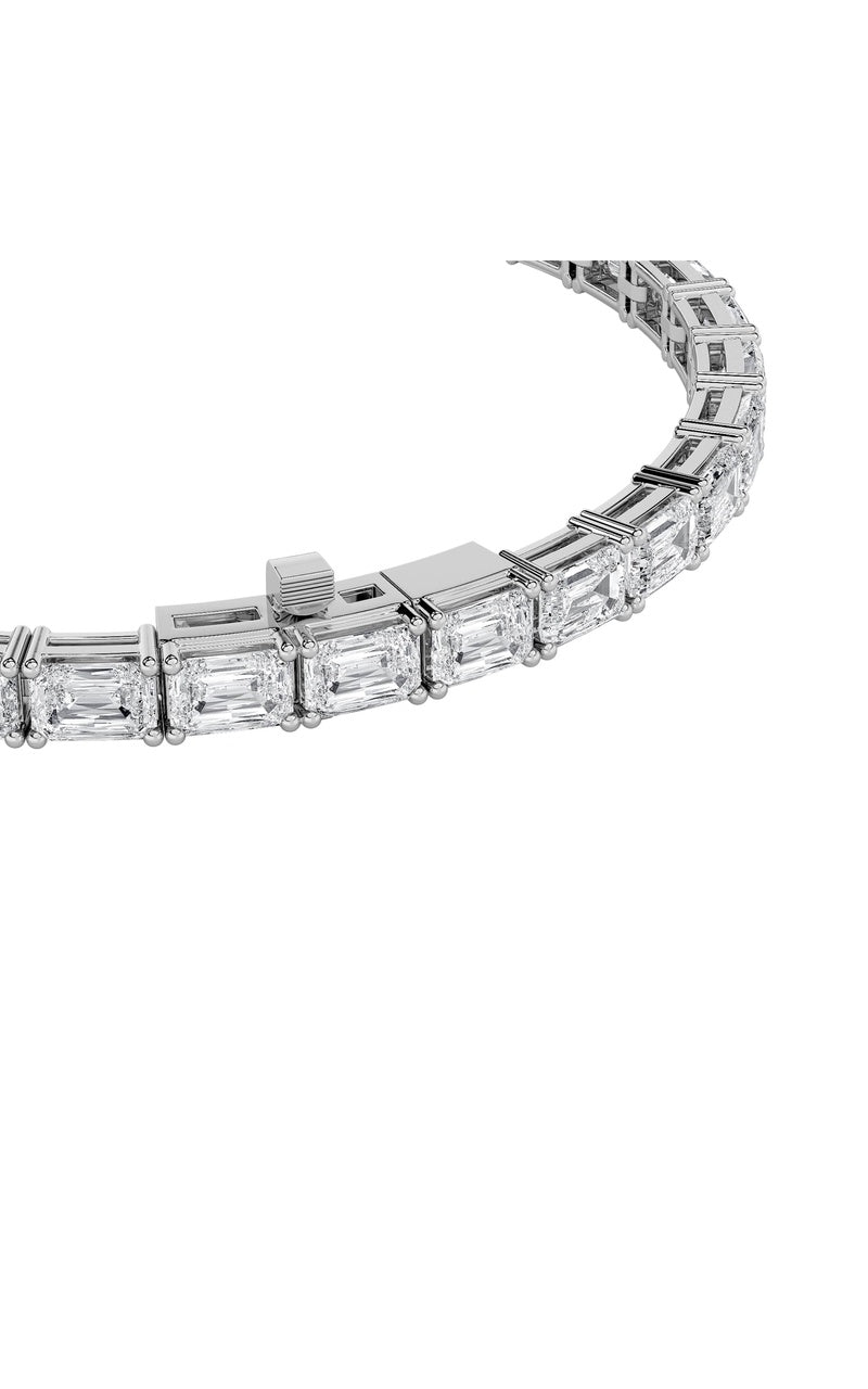 14K White Gold Bracelet KJ01991B.EM-15-21F