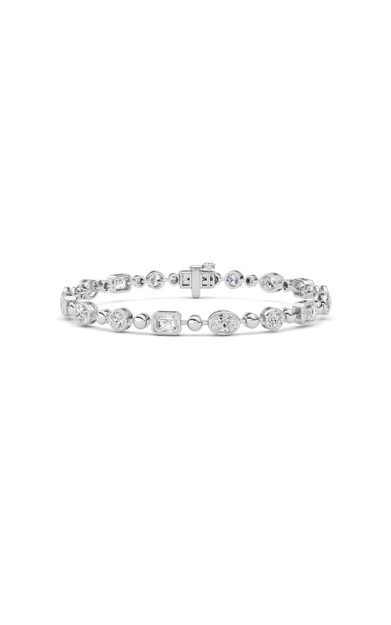 14K White Gold Bracelet KJ03210B.MX-5-21F