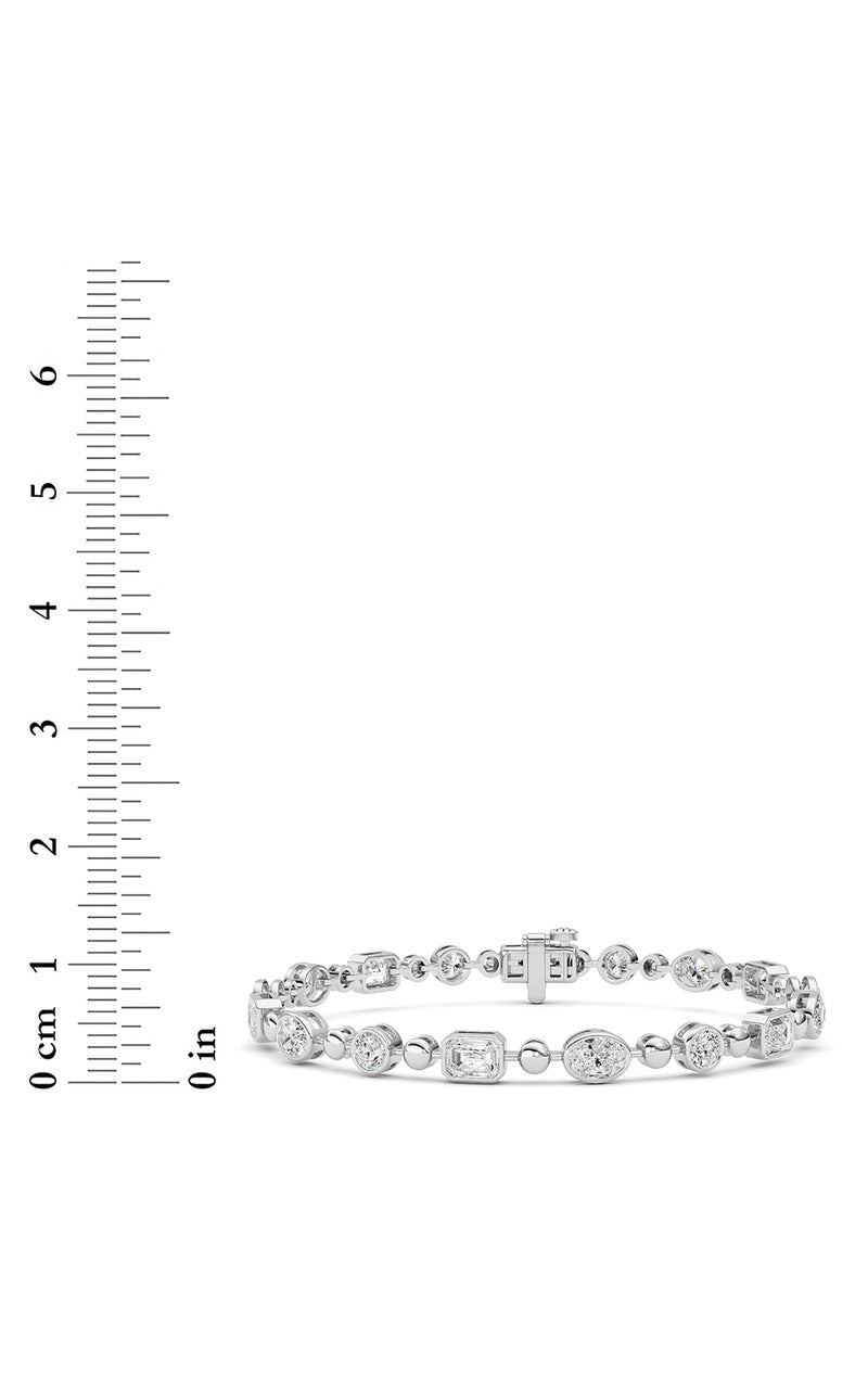 14K White Gold Bracelet KJ03210B.MX-5-21F