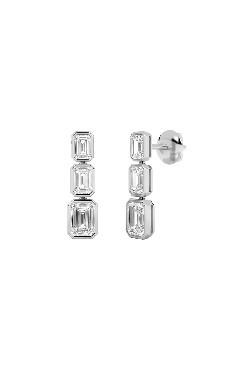 14K White Gold Earring KJ01944E.EM-5-21F
