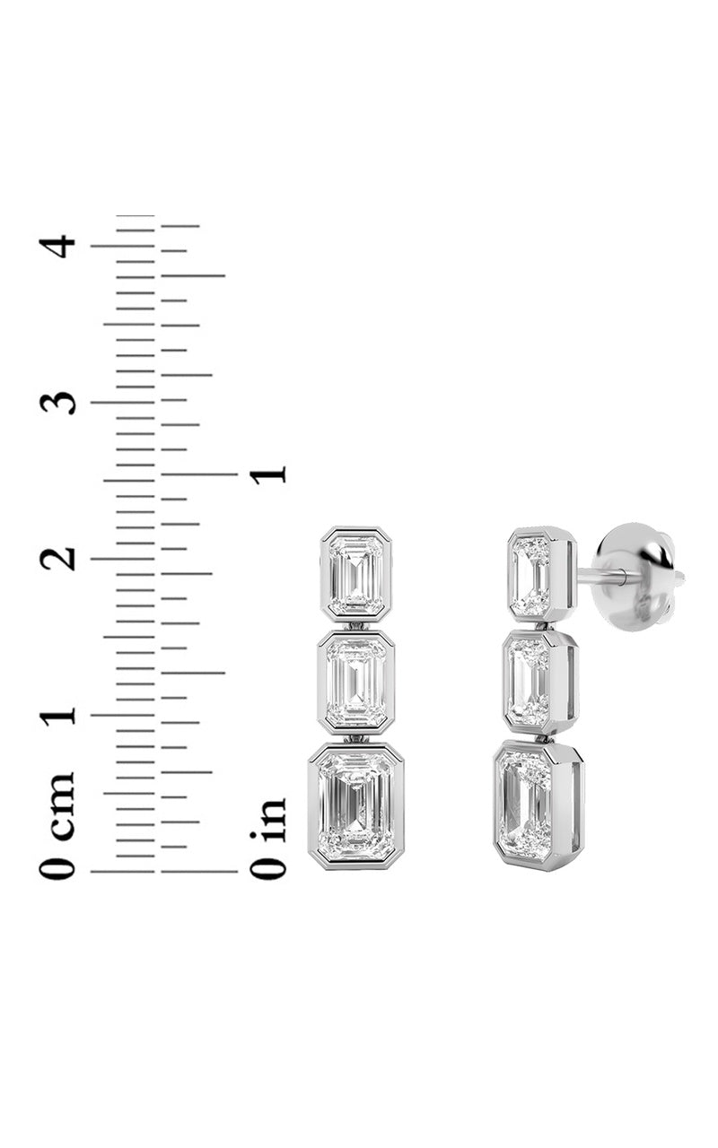 14K White Gold Earring KJ01944E.EM-5-21F
