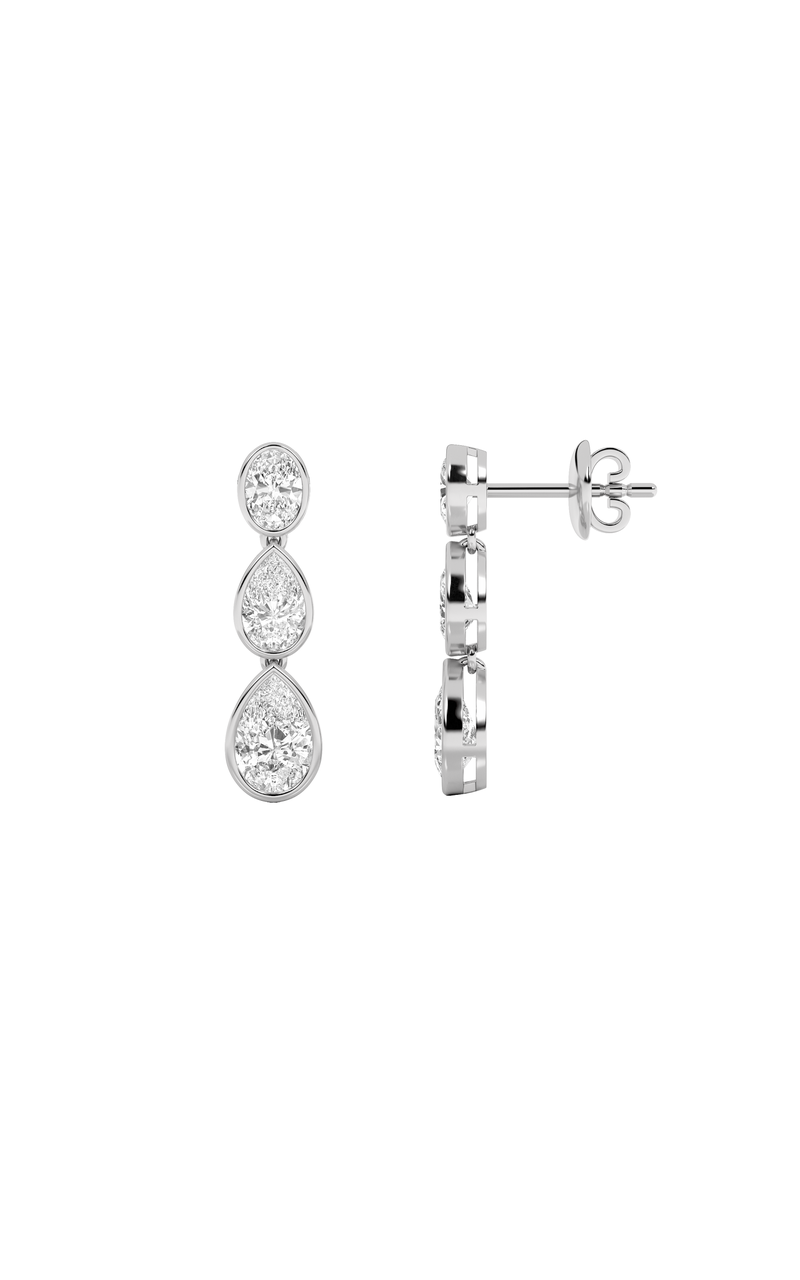 14K White Gold Earring KJ01944E.PS-5-21F