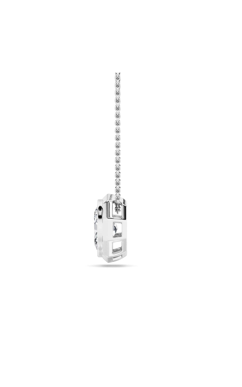 14K White Gold Necklace KJ03047P.OV-2-21F