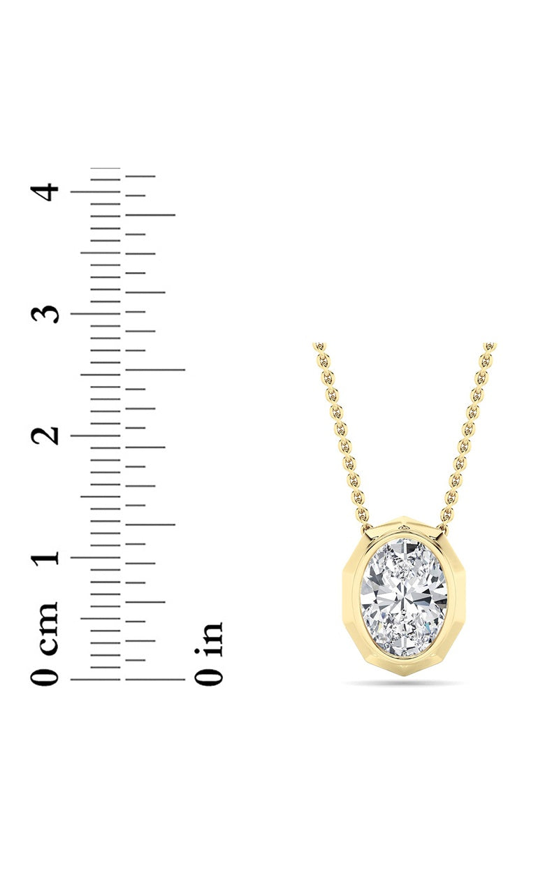 14K White Gold Necklace KJ03047P.OV-2-21F