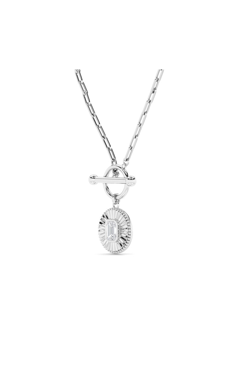 14K White Gold Necklace KJ03159N.EM-1-21F