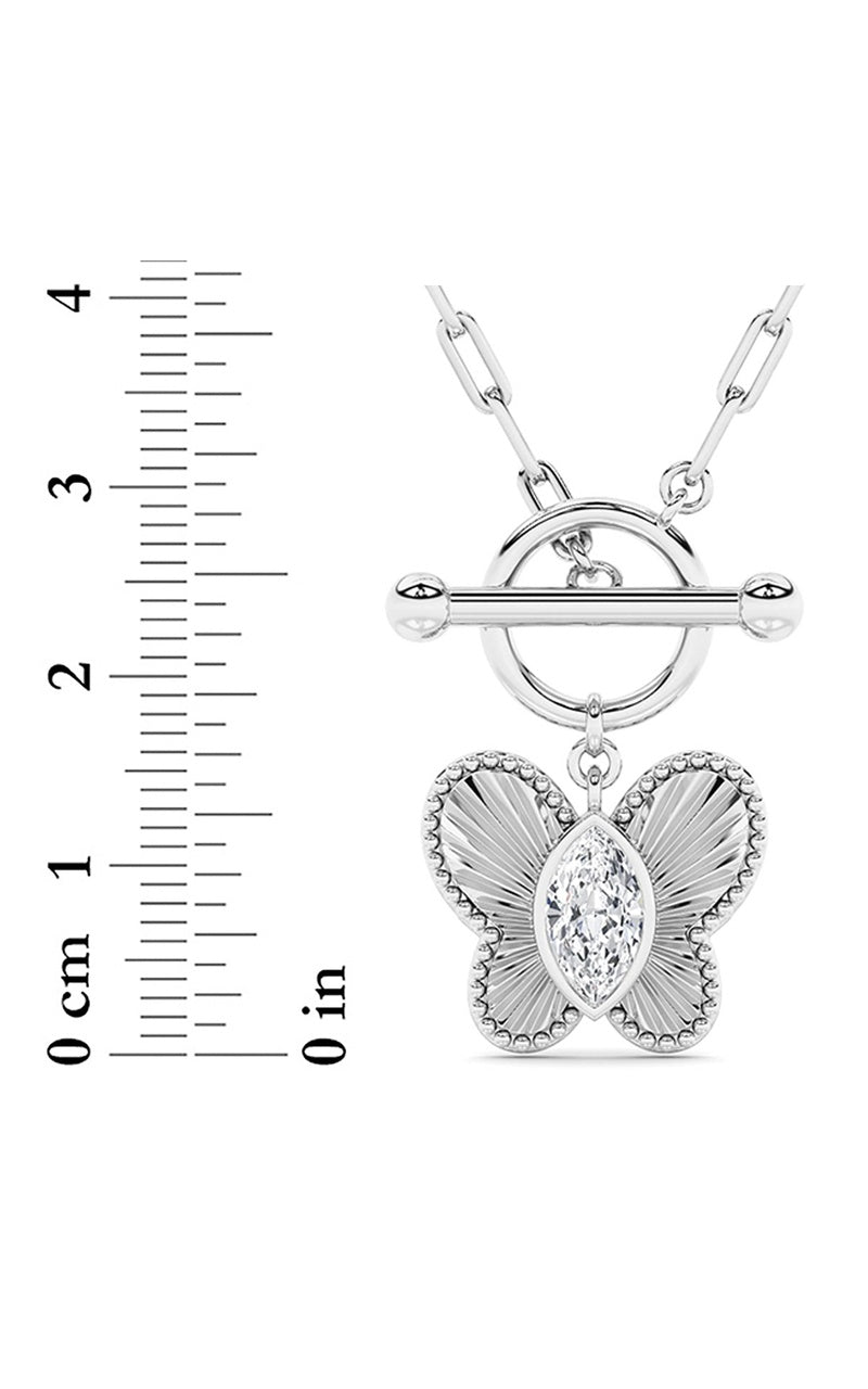 14K White Gold Necklace KJ03159N.MQ-1-21F