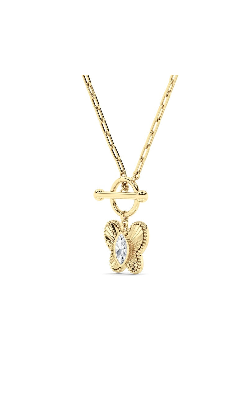 14K White Gold Necklace KJ03159N.MQ-1-21F