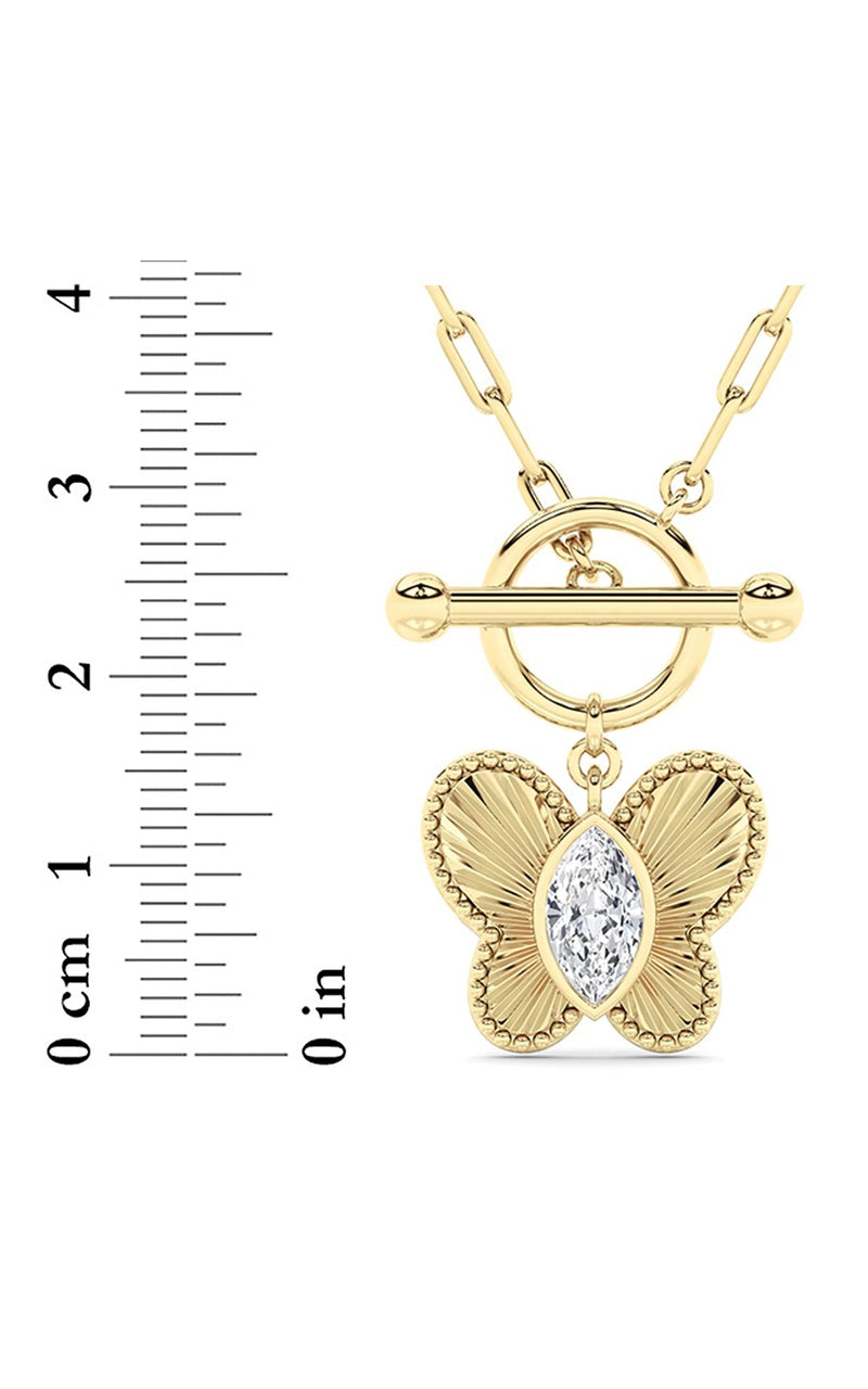 14K White Gold Necklace KJ03159N.MQ-1-21F