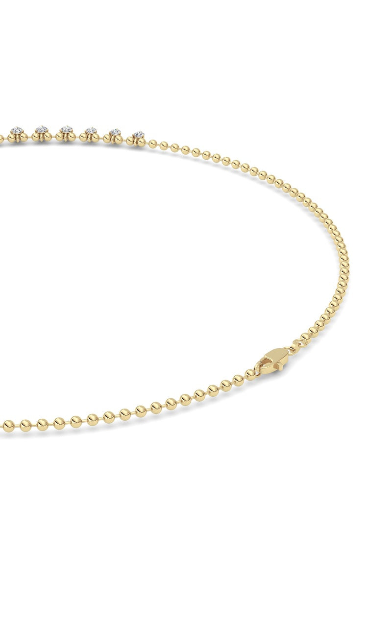 14K White Gold Necklace KJ03213N.RD-7-21F