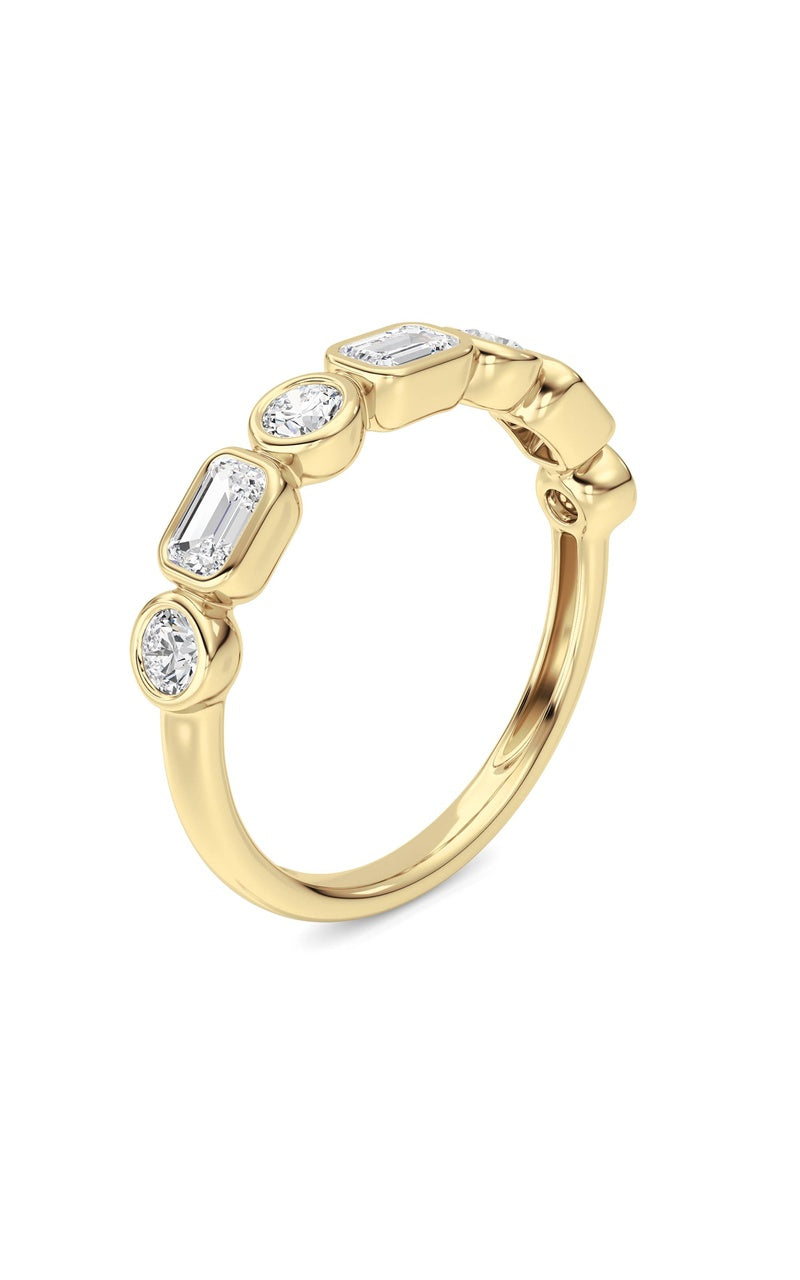 14K White Gold Ring KJ02348R.EM-1-21F, 14K Yellow Gold