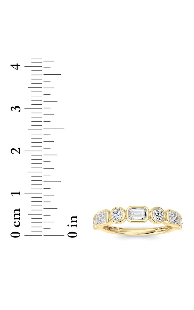 14K White Gold Ring KJ02348R.EM-1-21F, 14K Yellow Gold