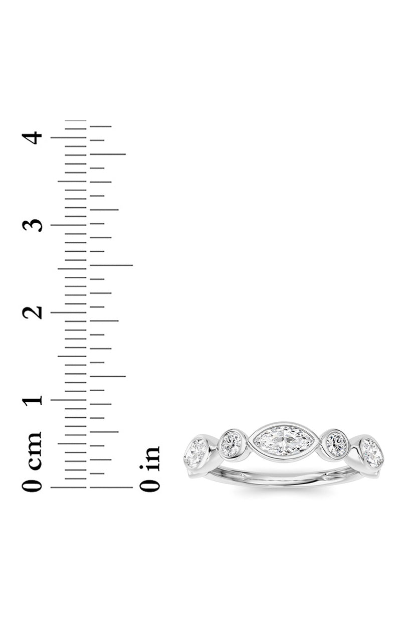14K White Gold Ring KJ02348R.MQ-1-21F, 14K White Gold