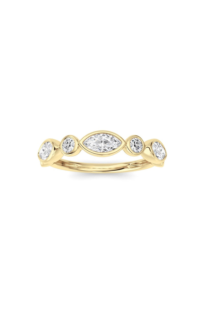 14K White Gold Ring KJ02348R.MQ-1-21F, 14K Yellow Gold