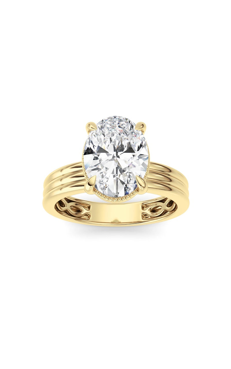 14K White Gold Ring KJ02492R.OV-2-21F, 14K Yellow Gold
