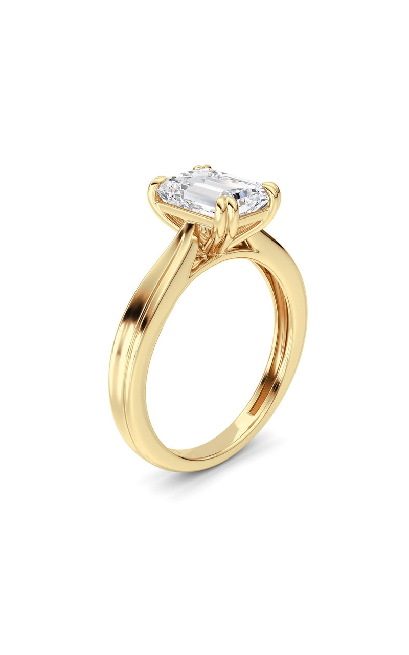 14K White Gold Ring KJ02634R.EM-2-21F, 14K Yellow Gold