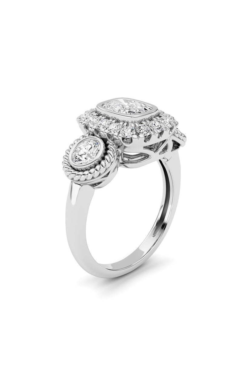 14K White Gold Ring KJ02705R.CE-2-21F, 14K White Gold