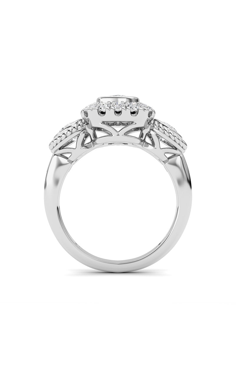 14K White Gold Ring KJ02705R.CE-2-21F, 14K White Gold