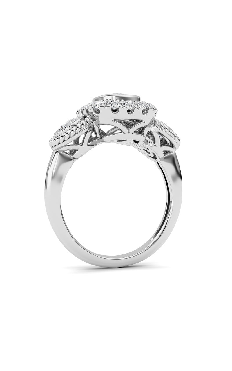 14K White Gold Ring KJ02705R.CE-2-21F, 14K White Gold