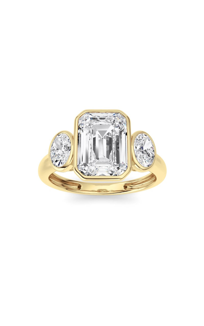 14K White Gold Ring KJ02748R.EM-3-21F, 14K Yellow Gold