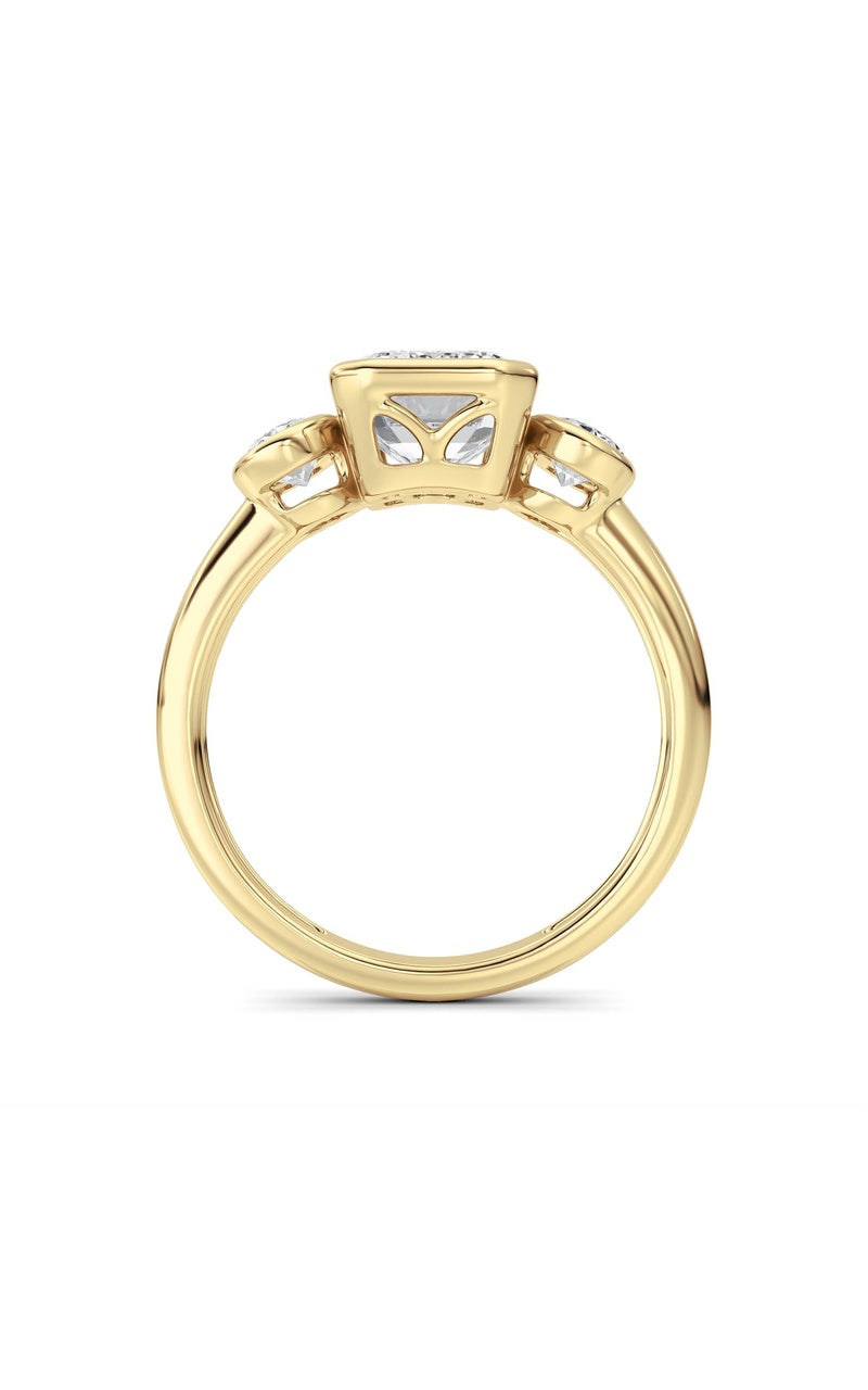 14K White Gold Ring KJ02748R.EM-3-21F, 14K Yellow Gold
