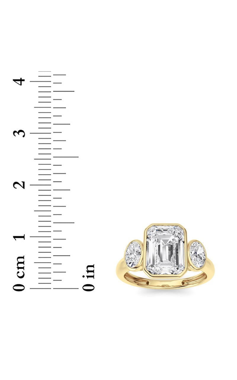14K White Gold Ring KJ02748R.EM-3-21F, 14K Yellow Gold